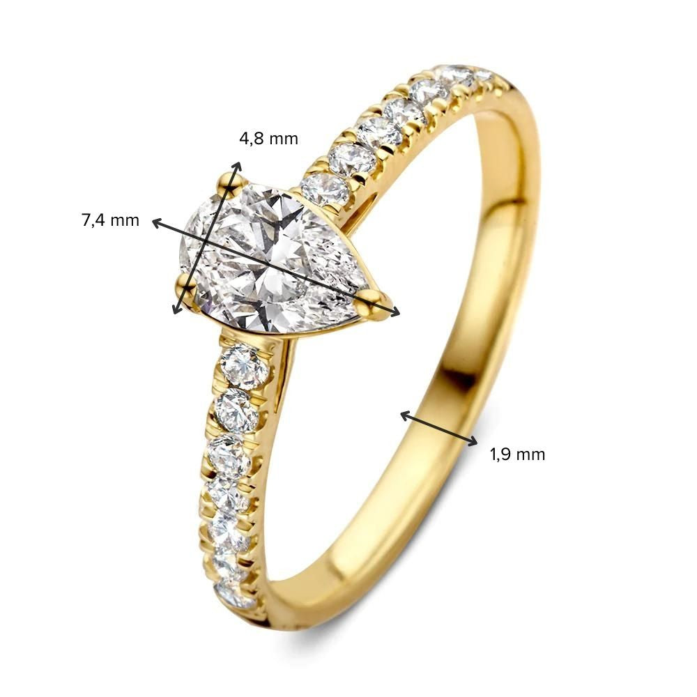 Ring Ava Royal 0,48 crt. geelgoud