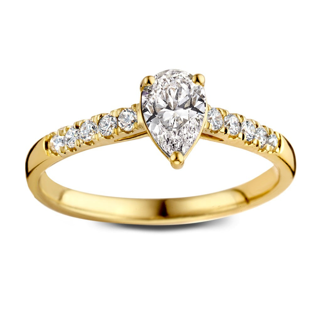 Bague Ava Royal 0,75 crt. or jaune