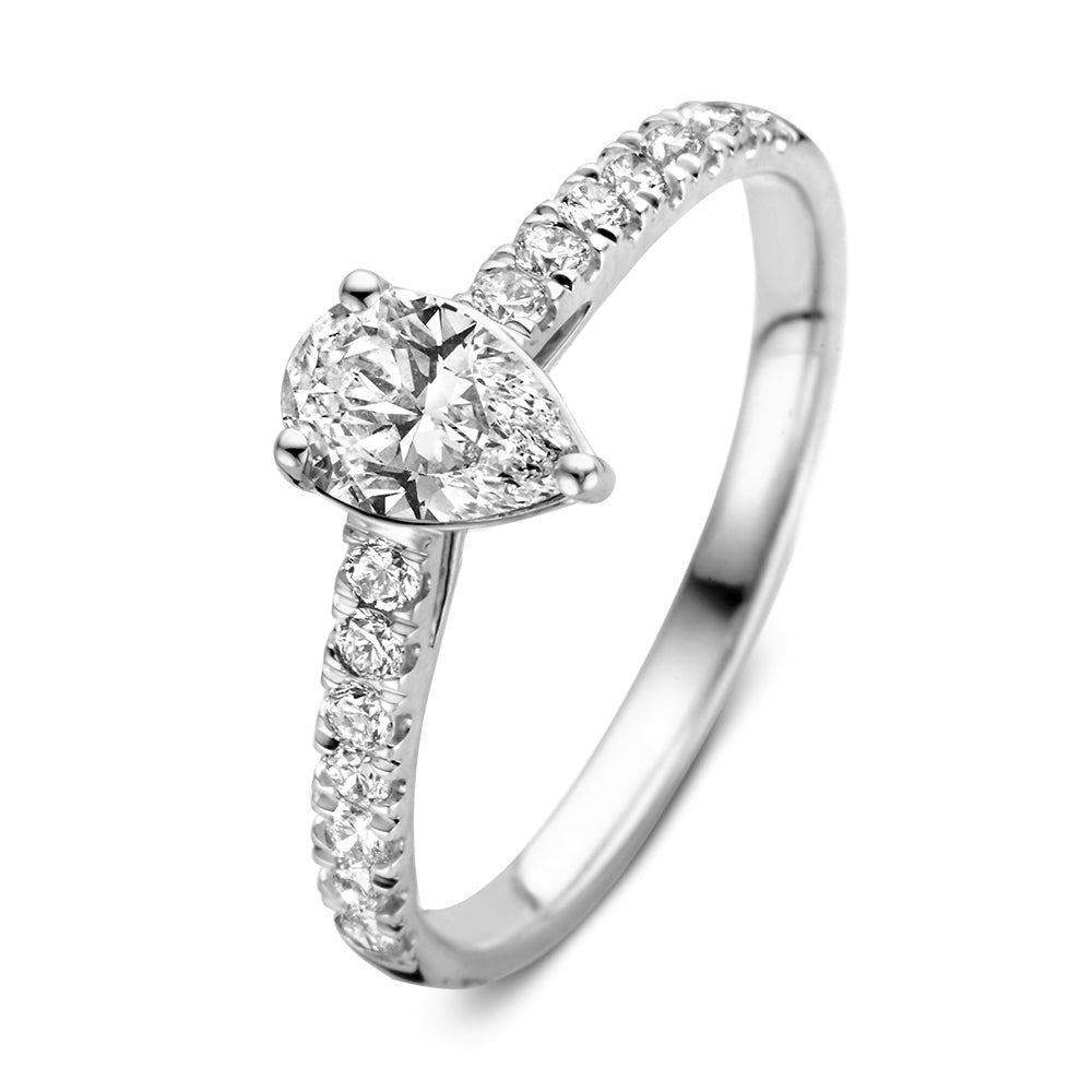 Bague Ava Royal 0,75 crt. or blanc