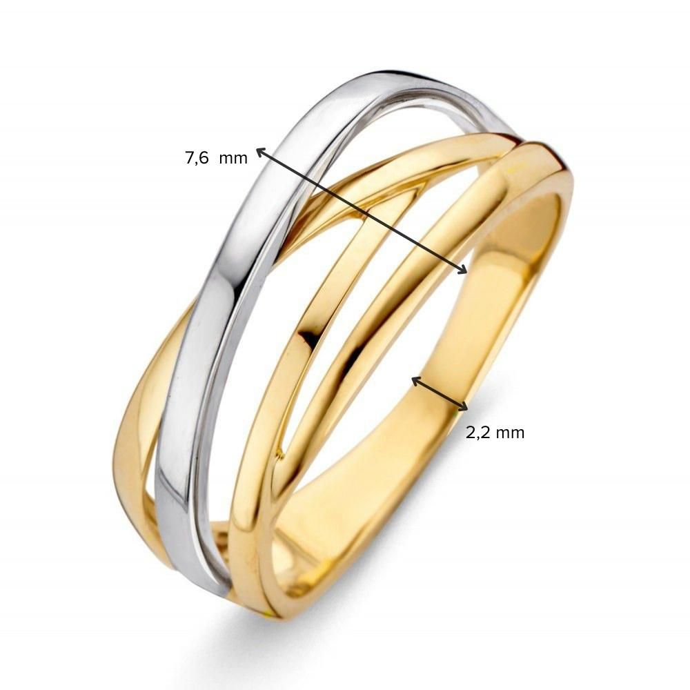 Bague bicolore