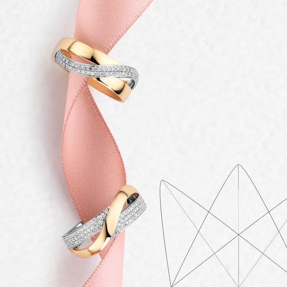 Bague Bicolore en Diamants – 0.26 Carat