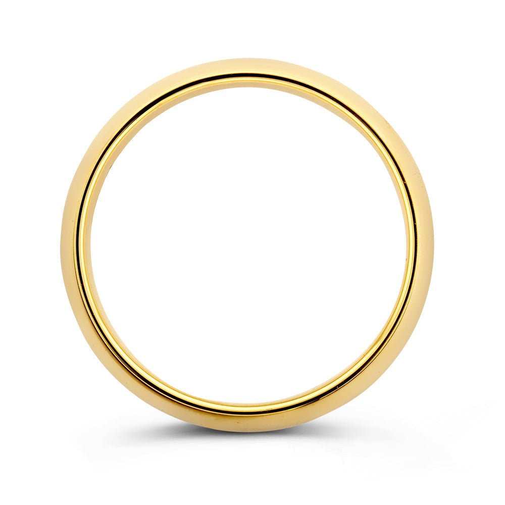 Bague Bowie 5mm or jaune