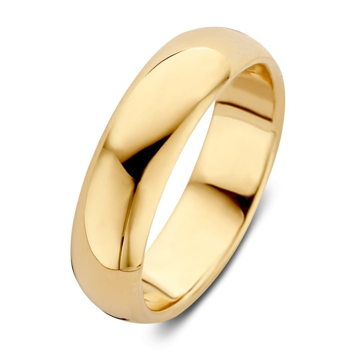 Ring Bowie 6mm geelgoud