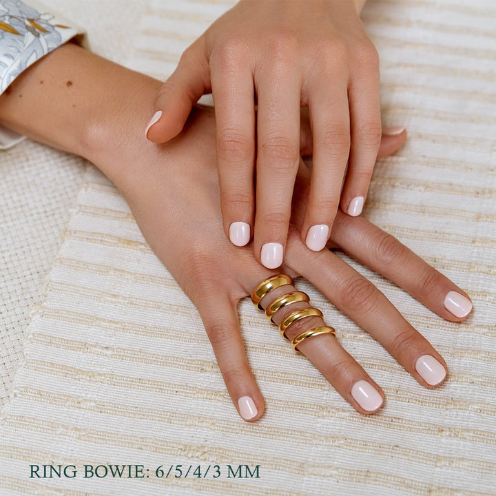 Ring Bowie 6mm geelgoud