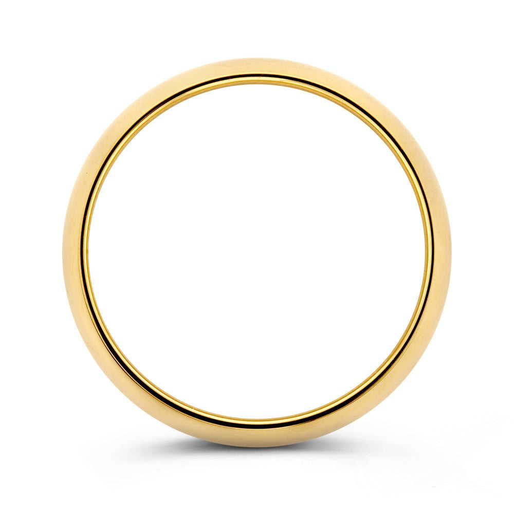 Bague Bowie 6mm or jaune