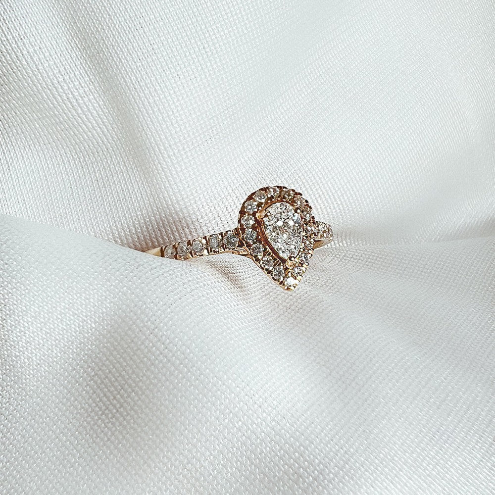 Bague Elin royal 0,50 crt. or jaune