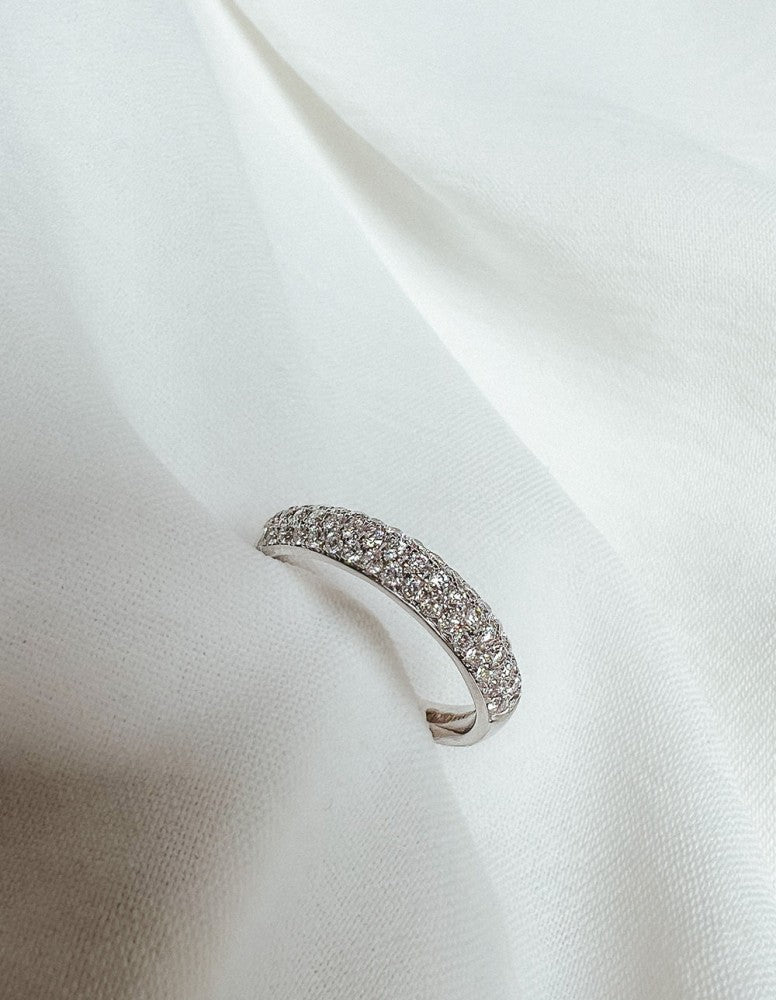 Bague Emilie 0,52 crt. or blanc