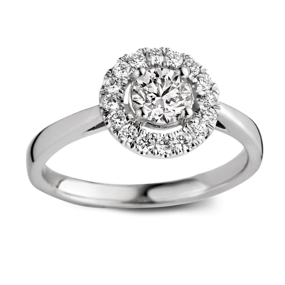 Bague Emma 0,75 crt. or blanc
