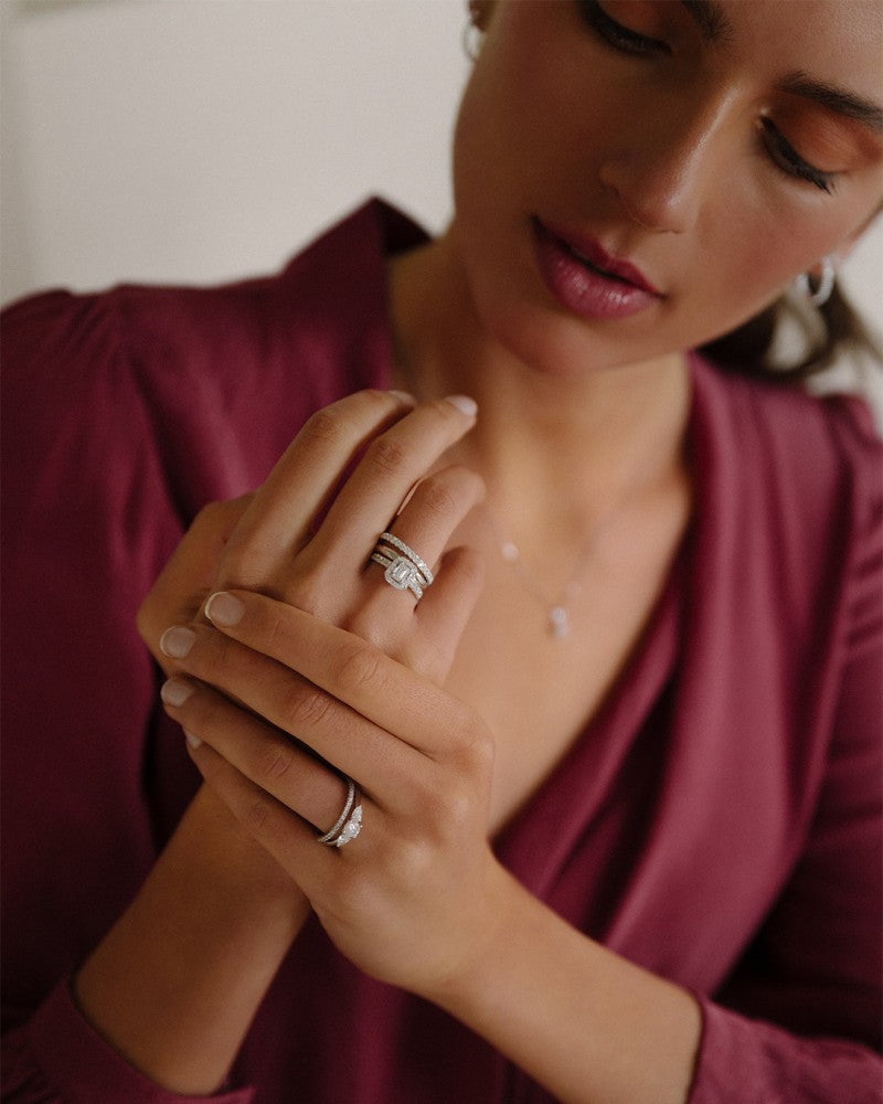 Bague Evie 0,90 crt. or jaune