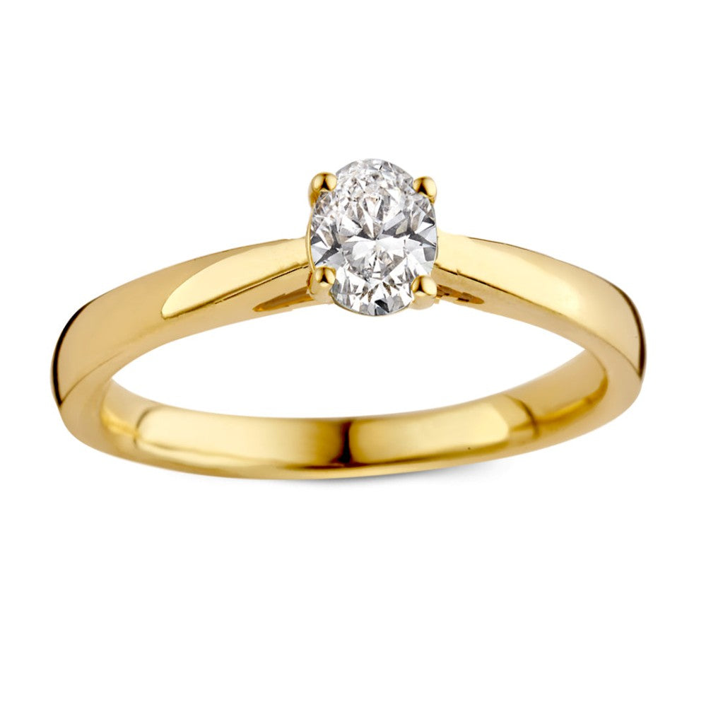 Bague Franky 0,30 crt. or jaune