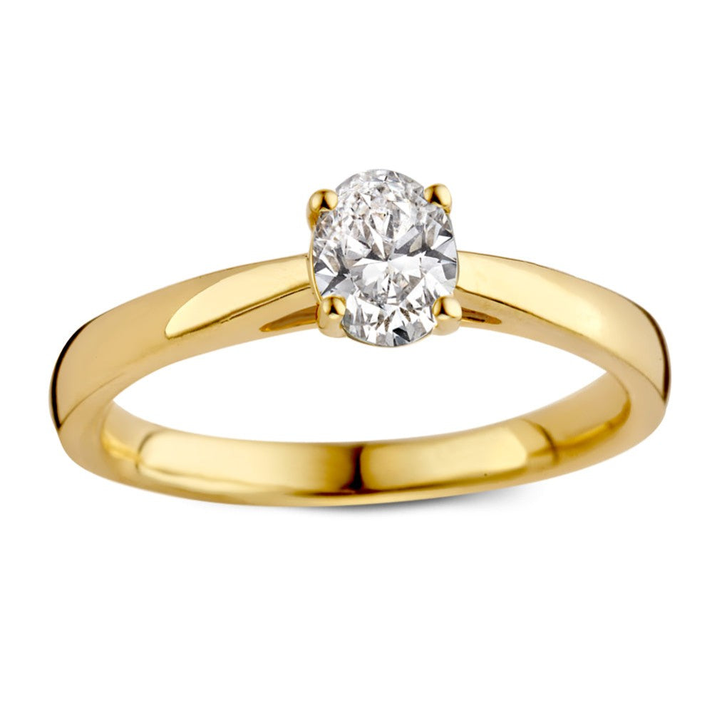 Bague Franky 0,50 crt. or jaune