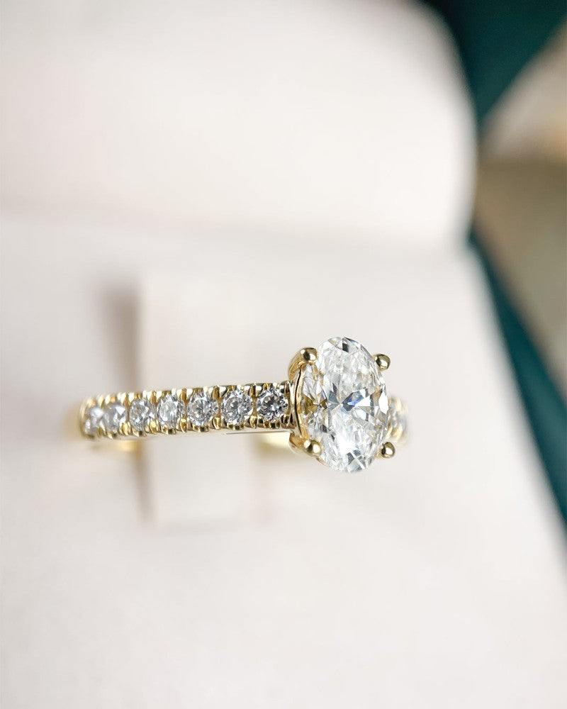 Bague Franky Royal 0,75 crt. or jaune
