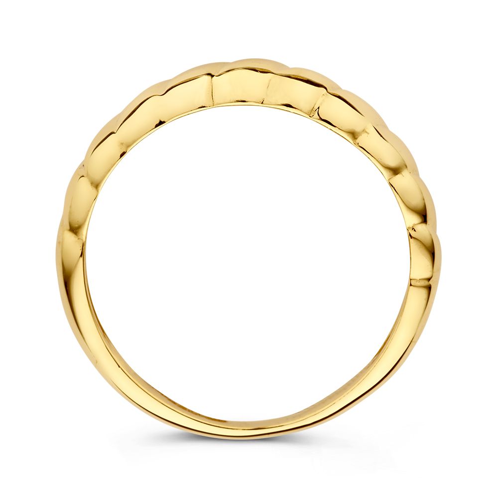 Bague Croissant en Or Jaune | Or 14 Carats | Van der Kooij
