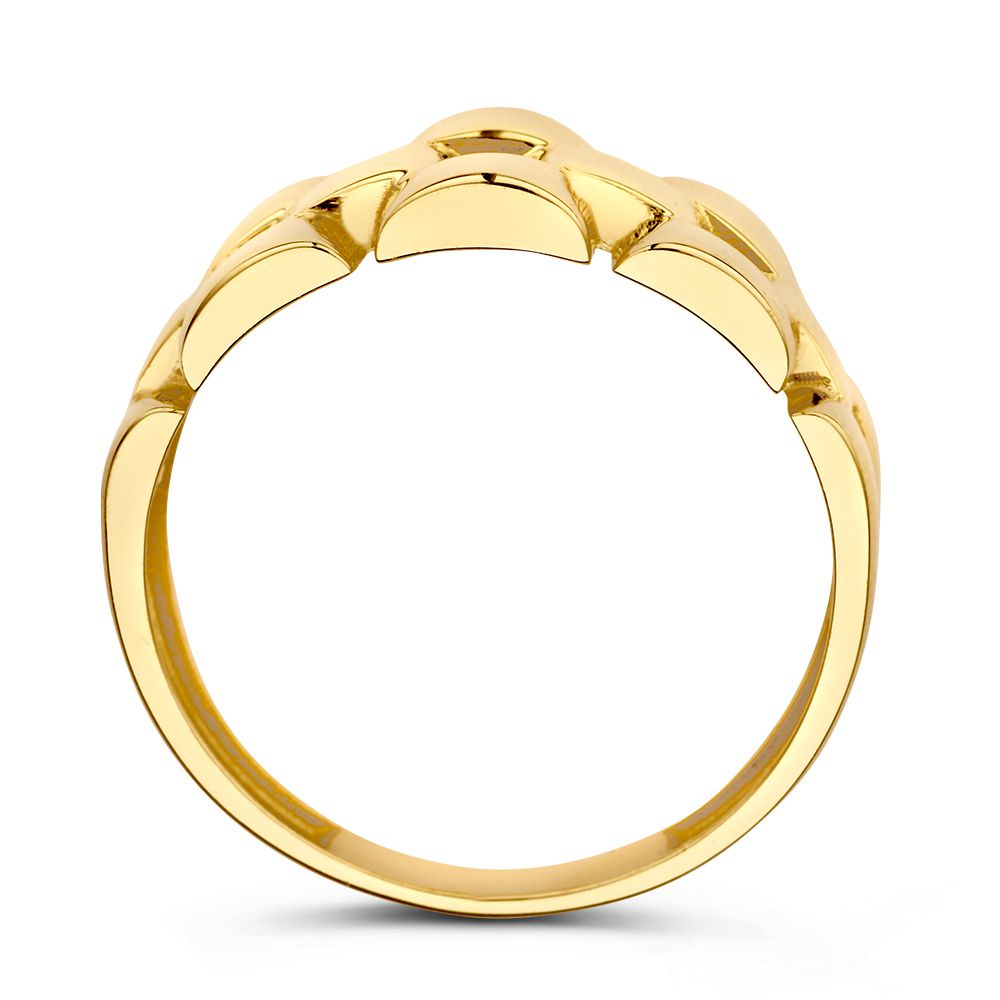 Bague en or jaune avec maillon Rolex - Or 14 carats | Van der Kooij