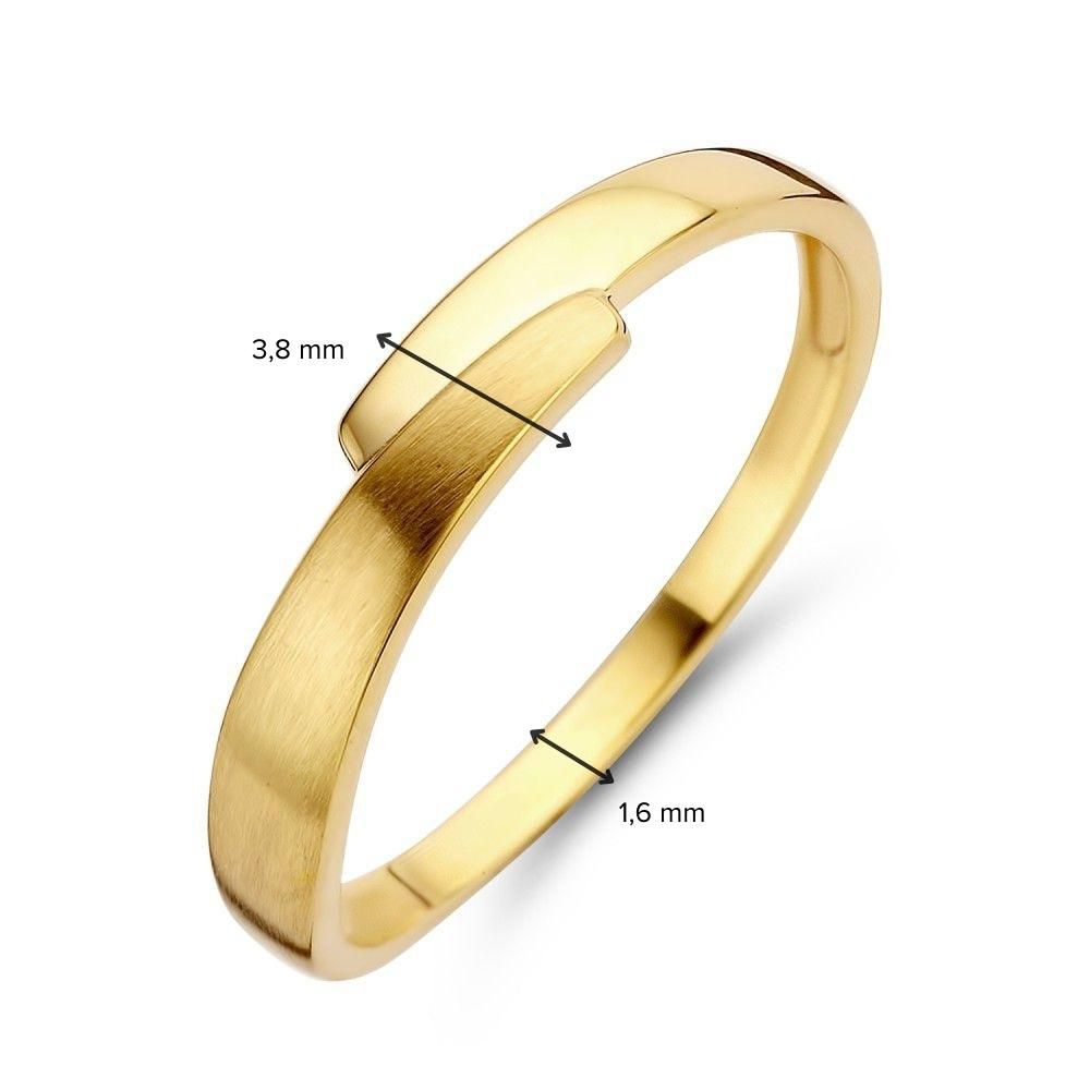Bague en Or Jaune Raffinée - Design Élégant et Subtil