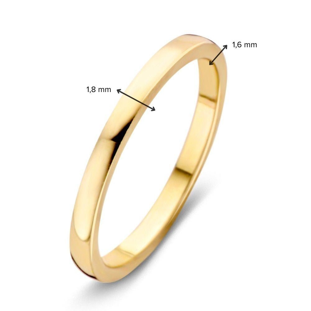 Bague en Or Jaune Fines – Élégance Subtile en Or 14 Carats
