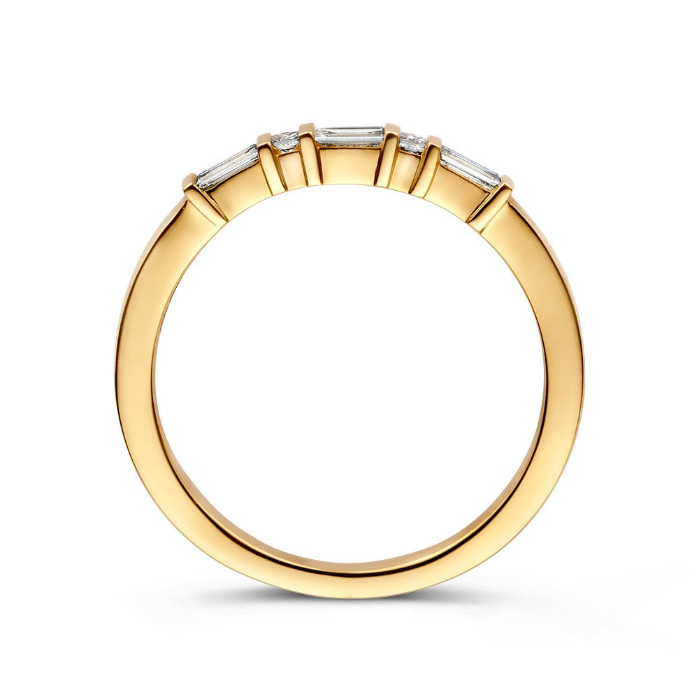 Bague or jaune diamant 0.20 crt.