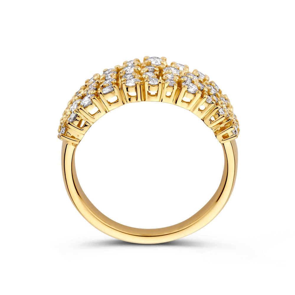 Bague or jaune brillant 0.92 crt.