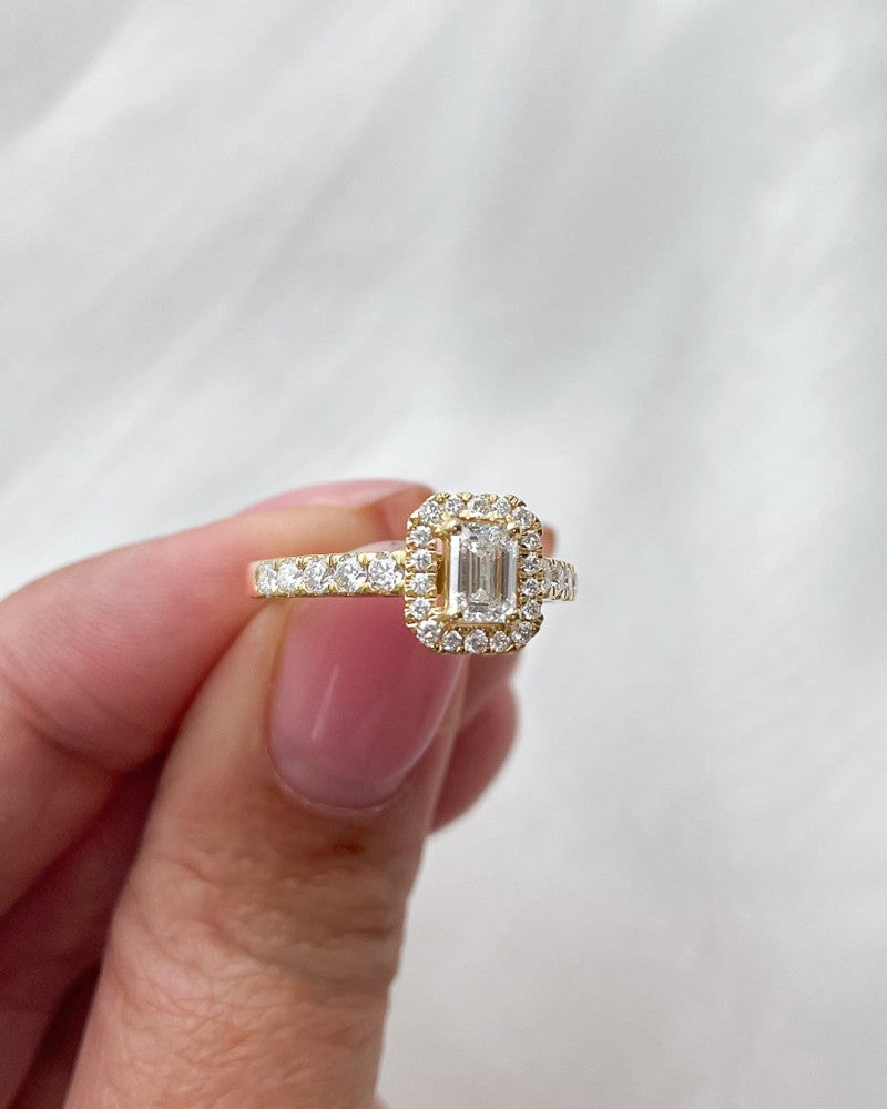 Bague Ivy royal 0,50 crt. or jaune