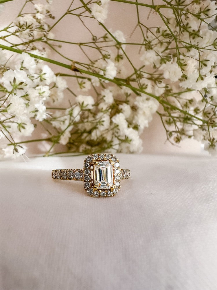 Bague Ivy royal 1,00 crt. or jaune