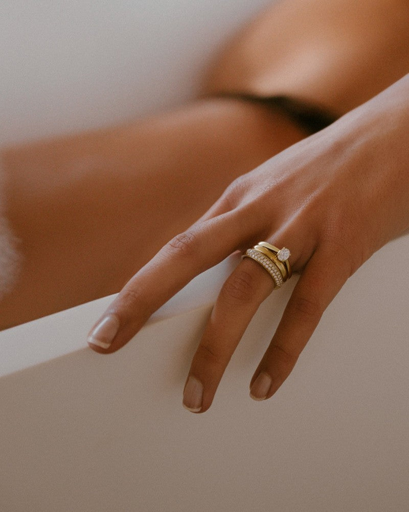 Bague Jess 3mm or jaune