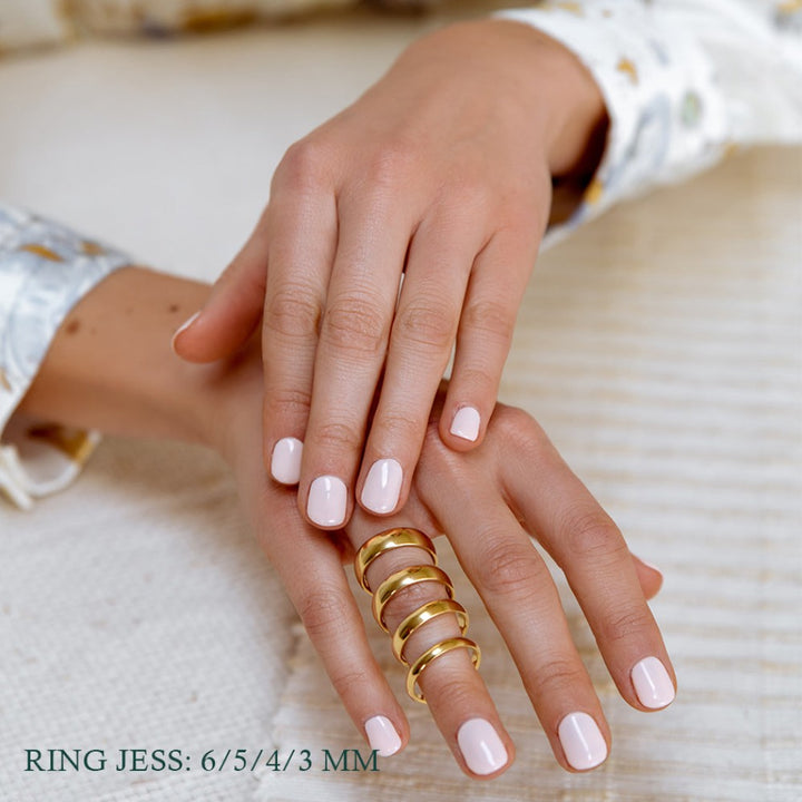 Ring Jess 3mm witgoud