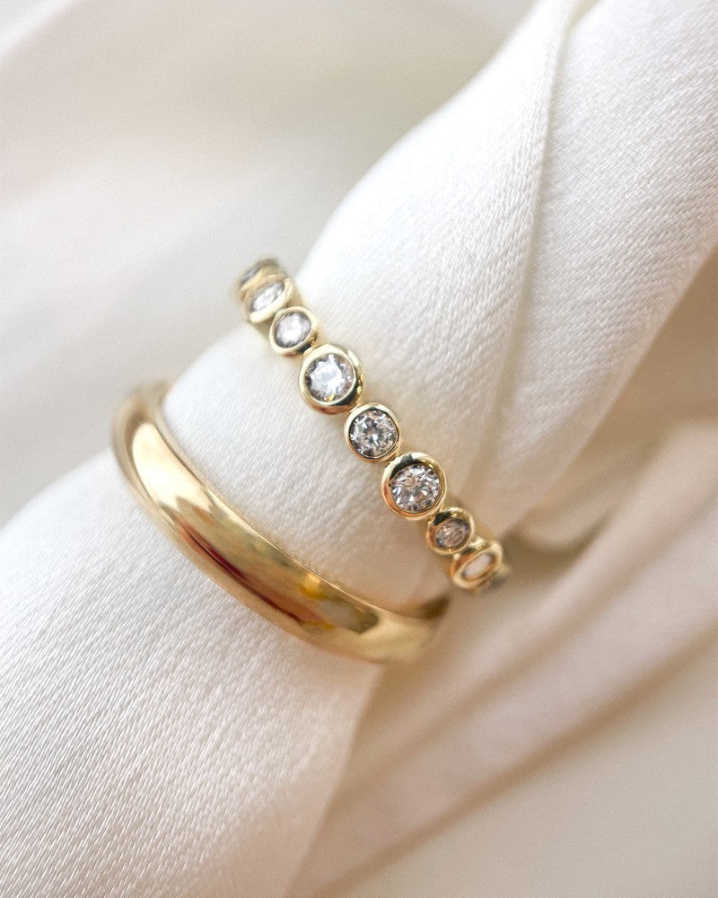 Bague Luna 0,31 crt. or jaune