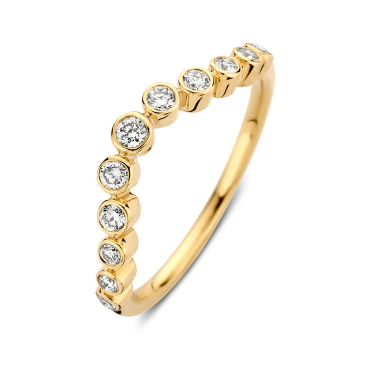 Ring Luna wave 0,26 crt. geelgoud