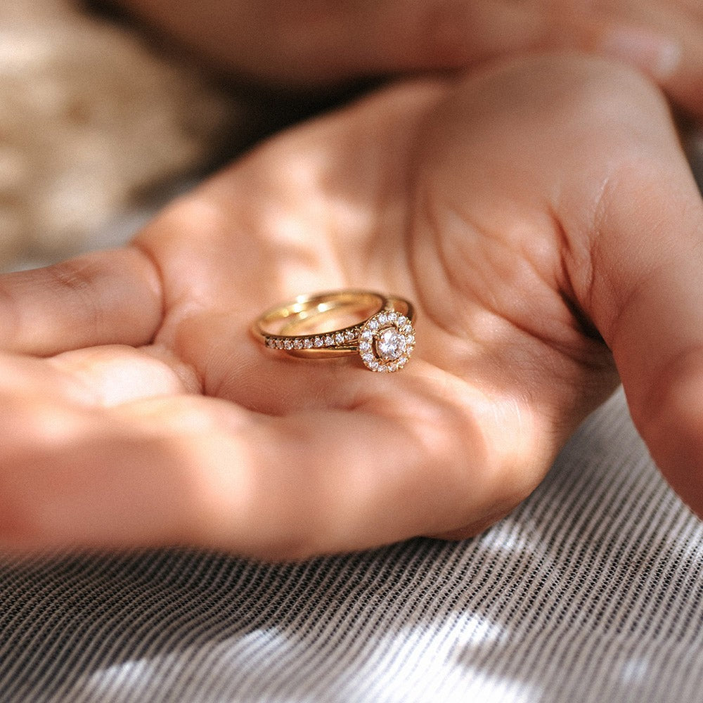 Bague Millie 0,20 crt. or jaune