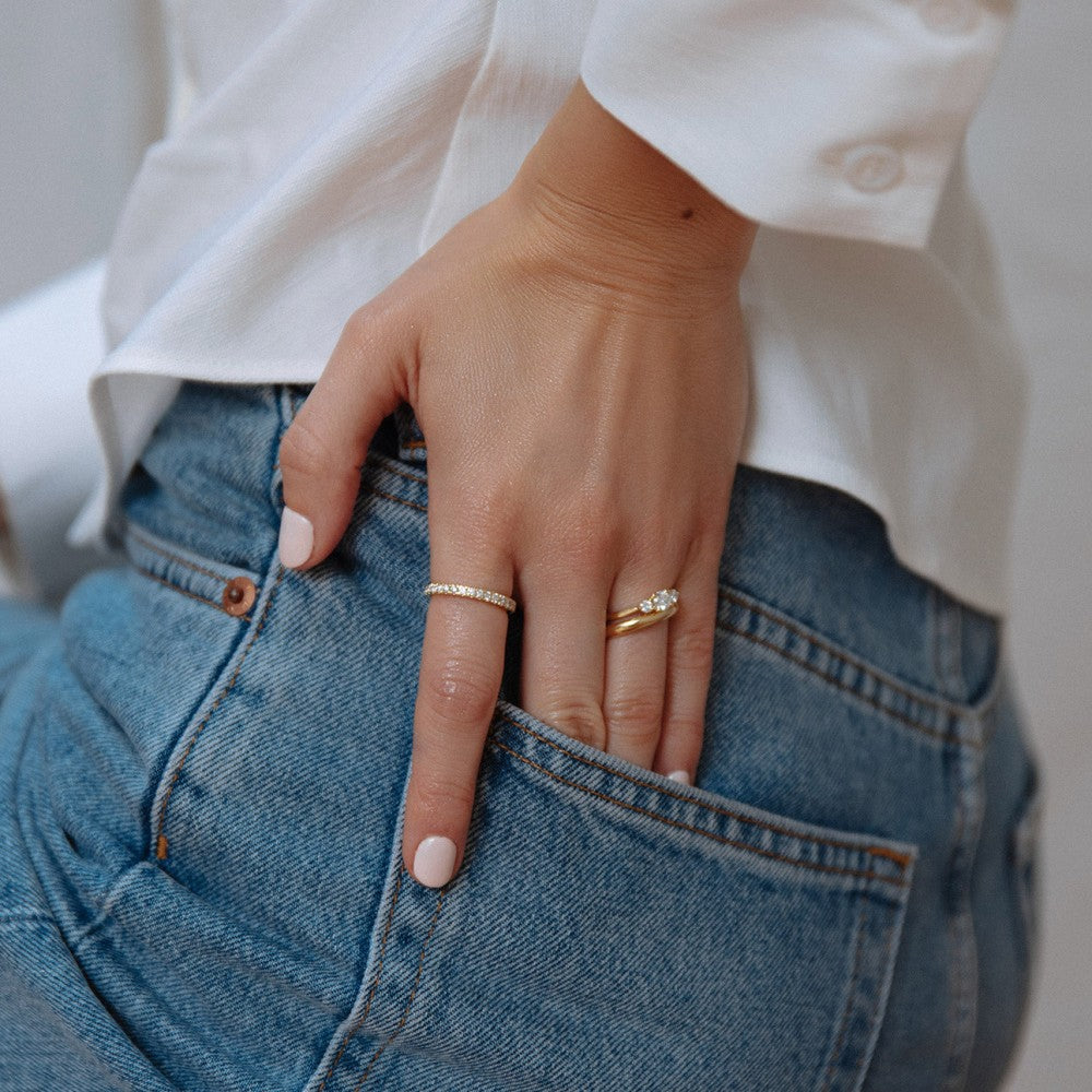 Bague Millie 0,44 crt. or jaune