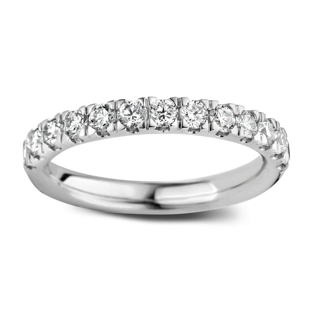Bague Millie 0,86 crt. or blanc