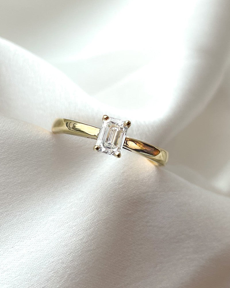 Bague Nora 0,30 crt. or jaune