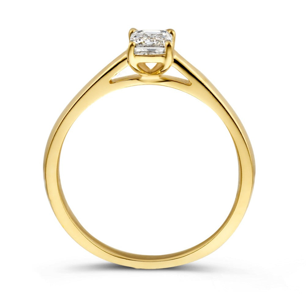 Bague Nora 0,30 crt. or jaune
