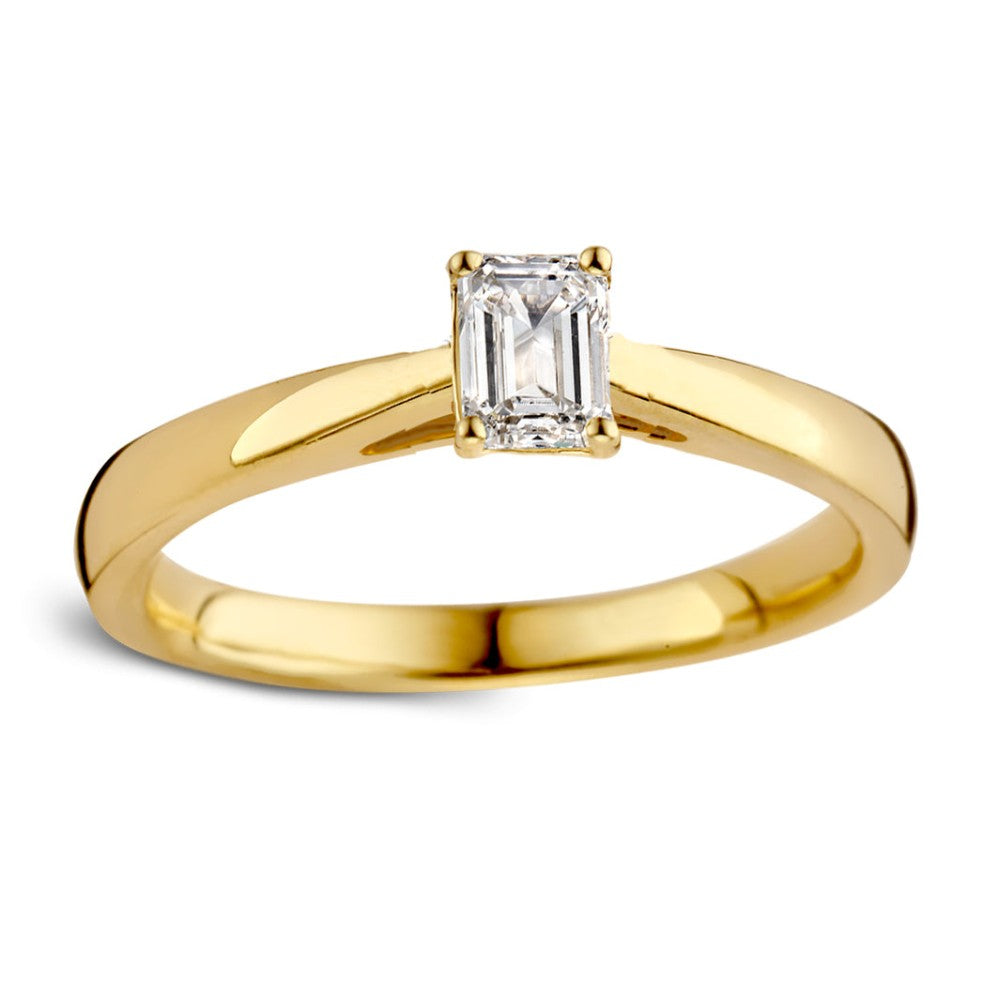Bague Nora 0,30 crt. or jaune