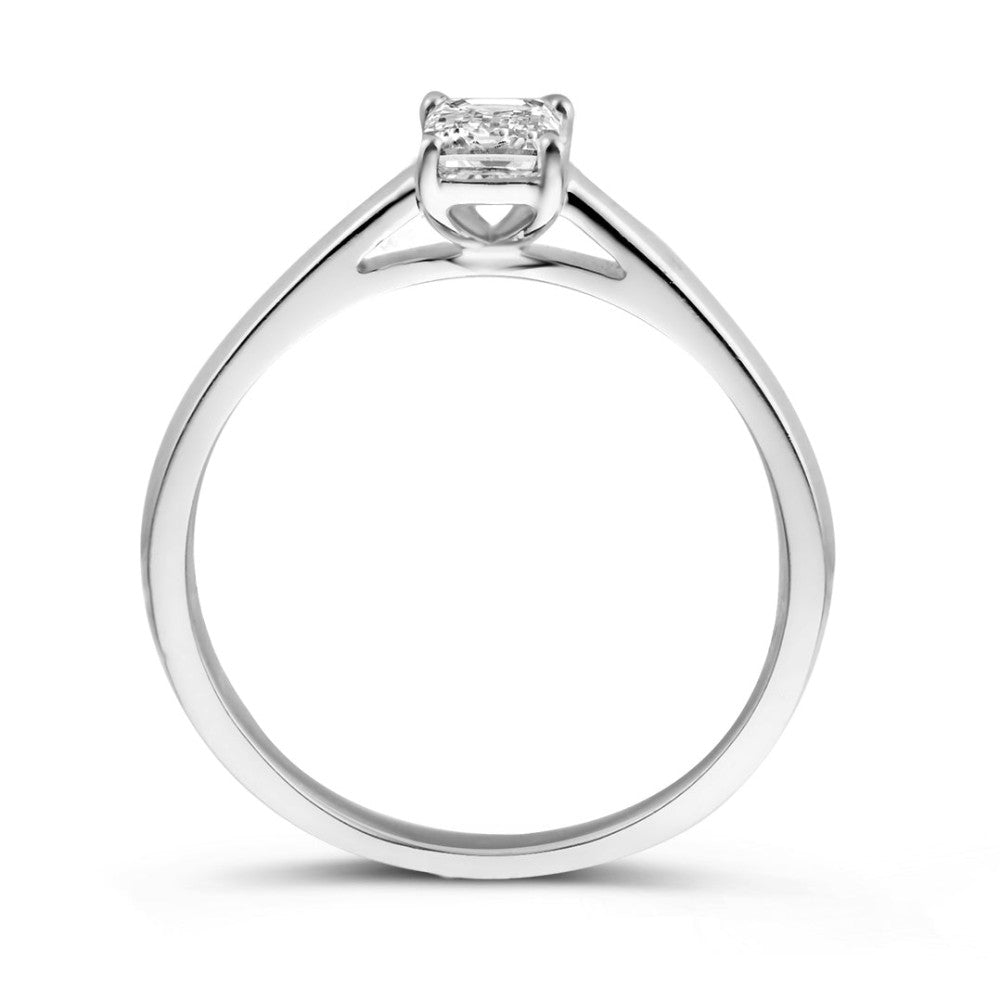 Bague Nora 0,30 crt. or blanc