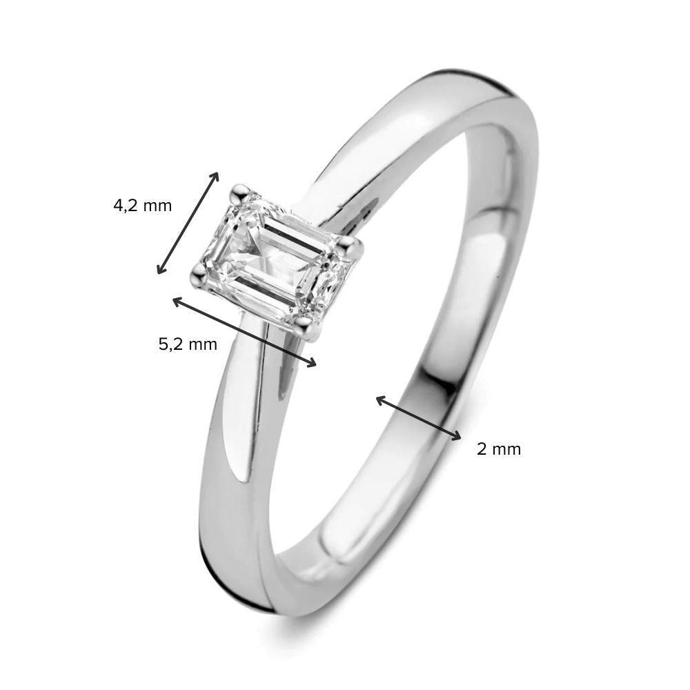 Bague Nora 0,30 crt. or blanc