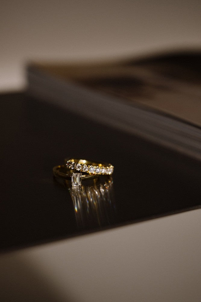 Bague Nora 0,50 crt. or jaune