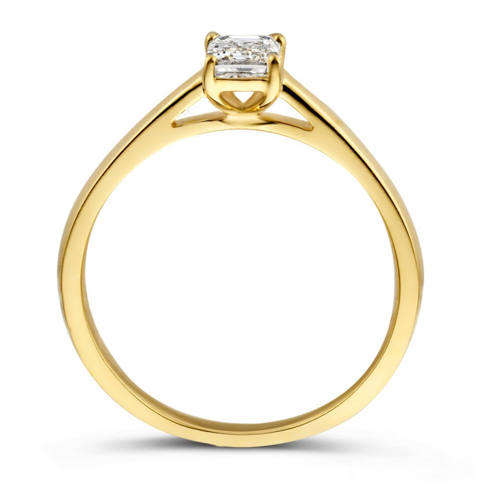 Bague Nora 0,50 crt. or jaune