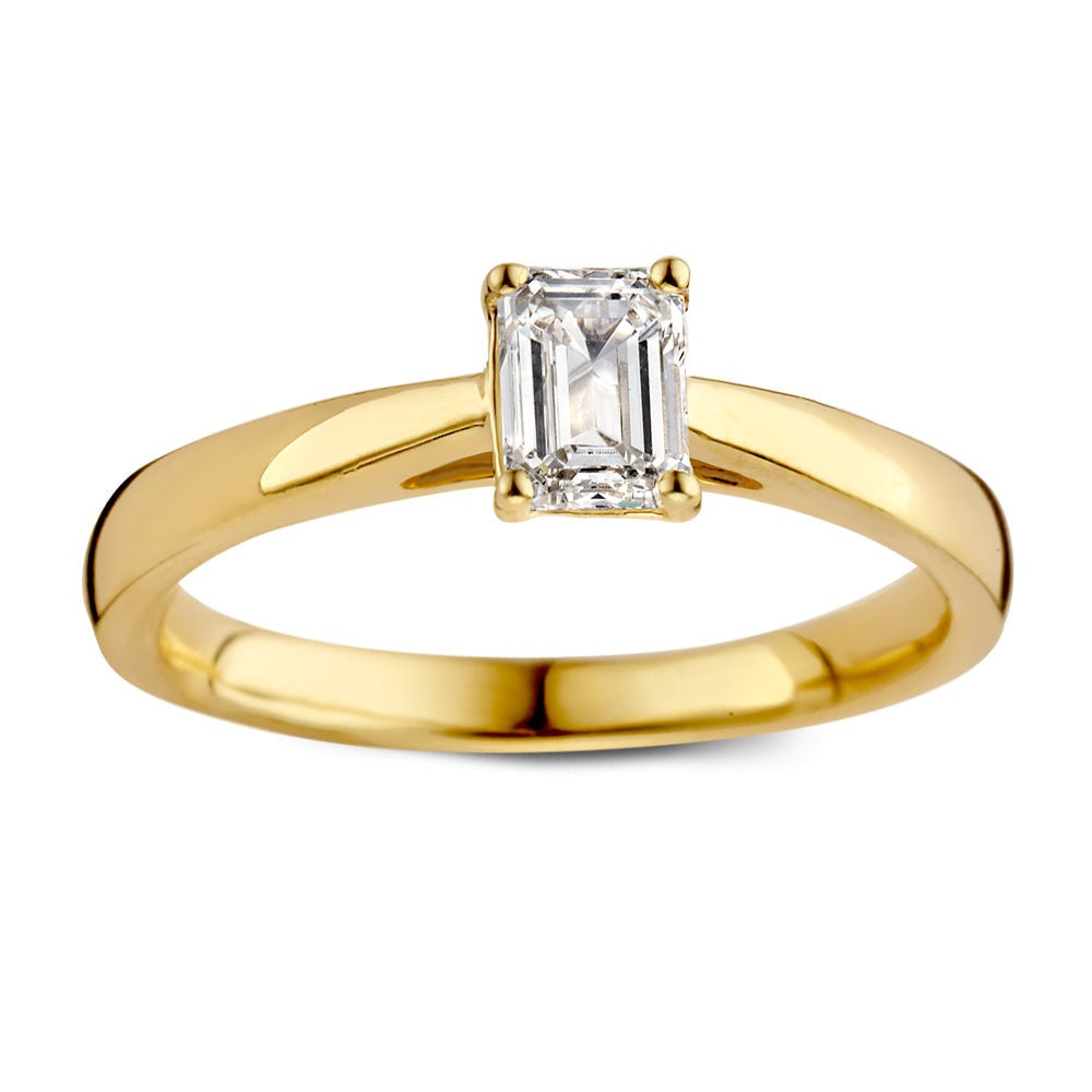 Bague Nora 0,50 crt. or jaune