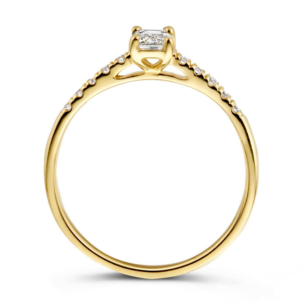Bague Nora Royal 0,48 crt. or jaune