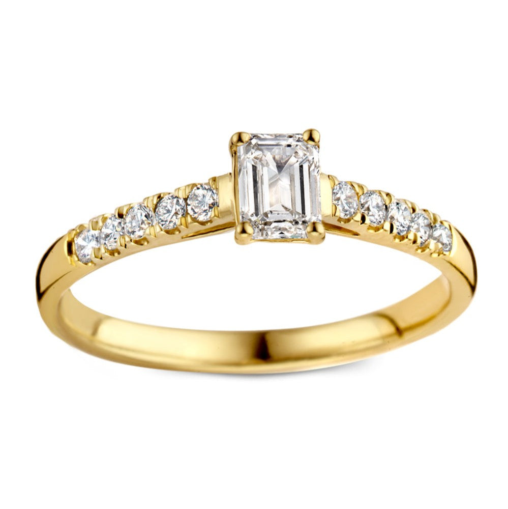 Bague Nora Royal 0,48 crt. or jaune