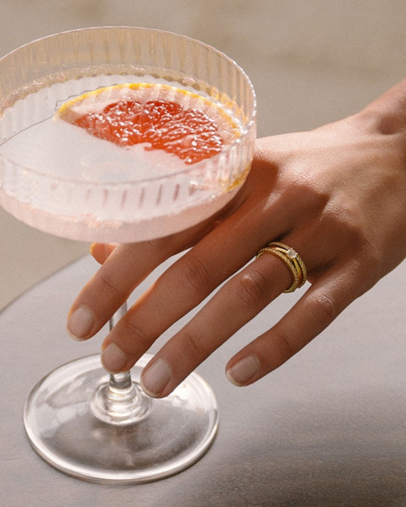 Bague Olivia 0,20 crt. or blanc
