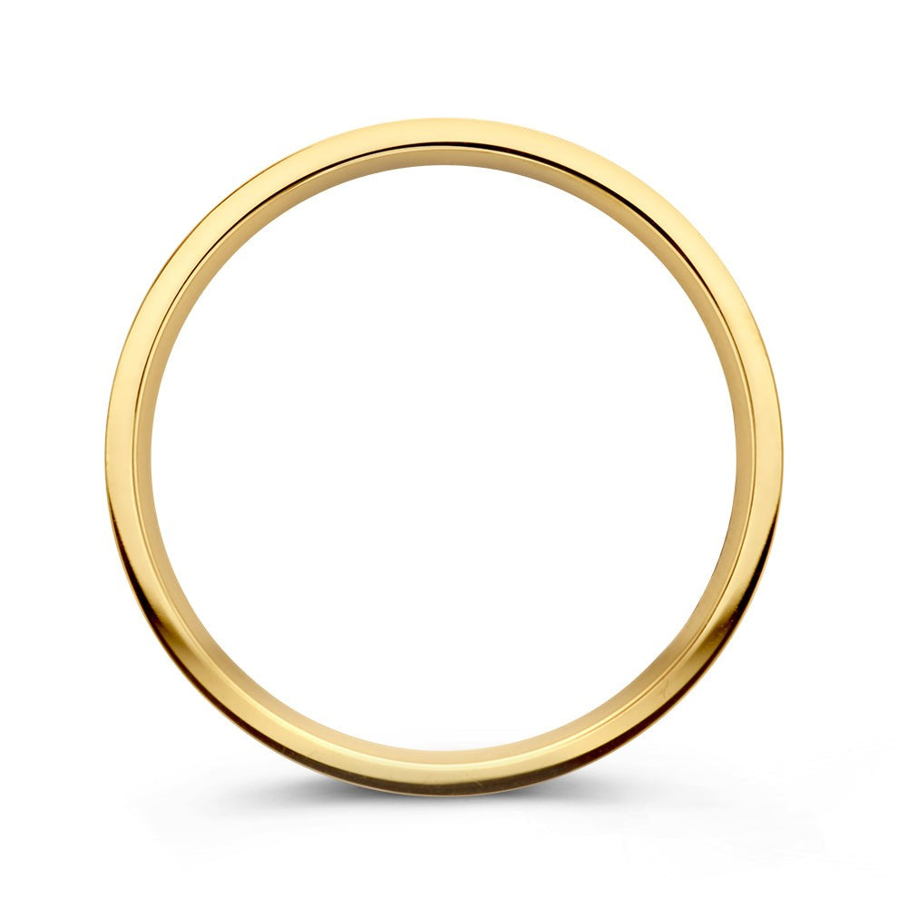 Bague Sam 3mm or jaune