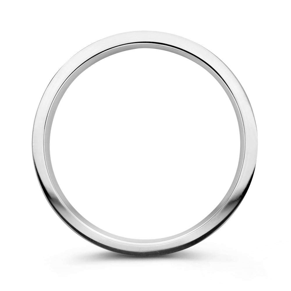 Bague Sam 6mm or blanc