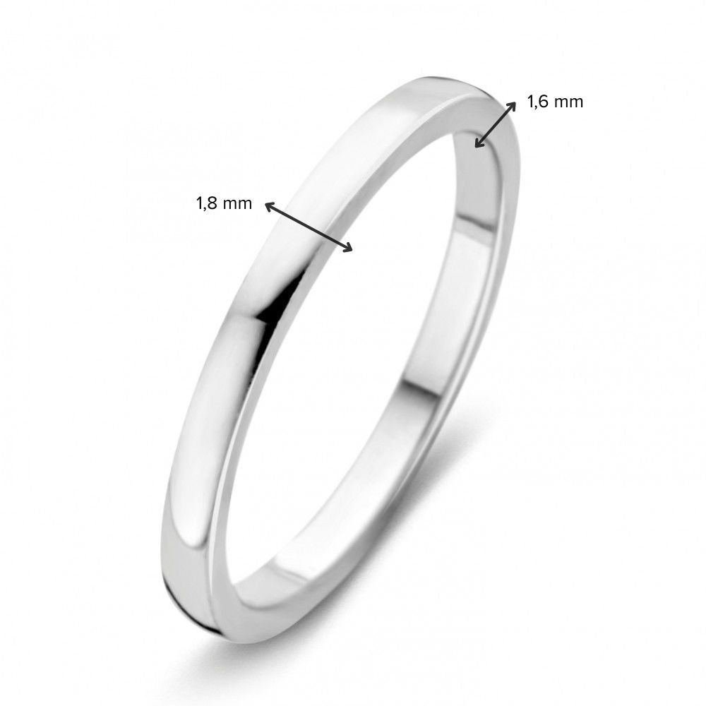 Bague en Or Blanc Élégante pour Femme – Style Intemporel