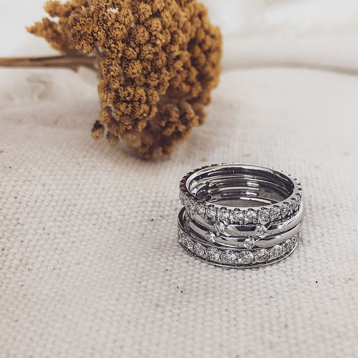 Ring witgoud briljant 0.29 crt.