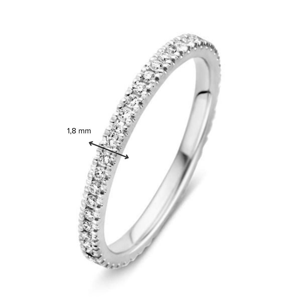 Bague en Or Blanc Sertie de Diamants Tout Autour 0.33 crt. ( tout autour )