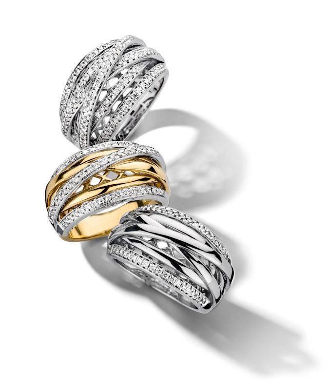 Bague or blanc diamant 0.68 crt.