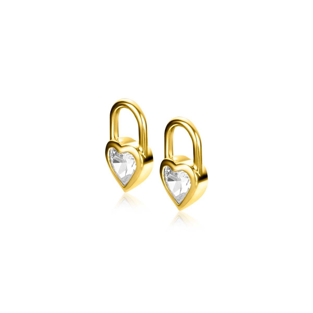Boucles d'oreilles plaqué or Zich2306