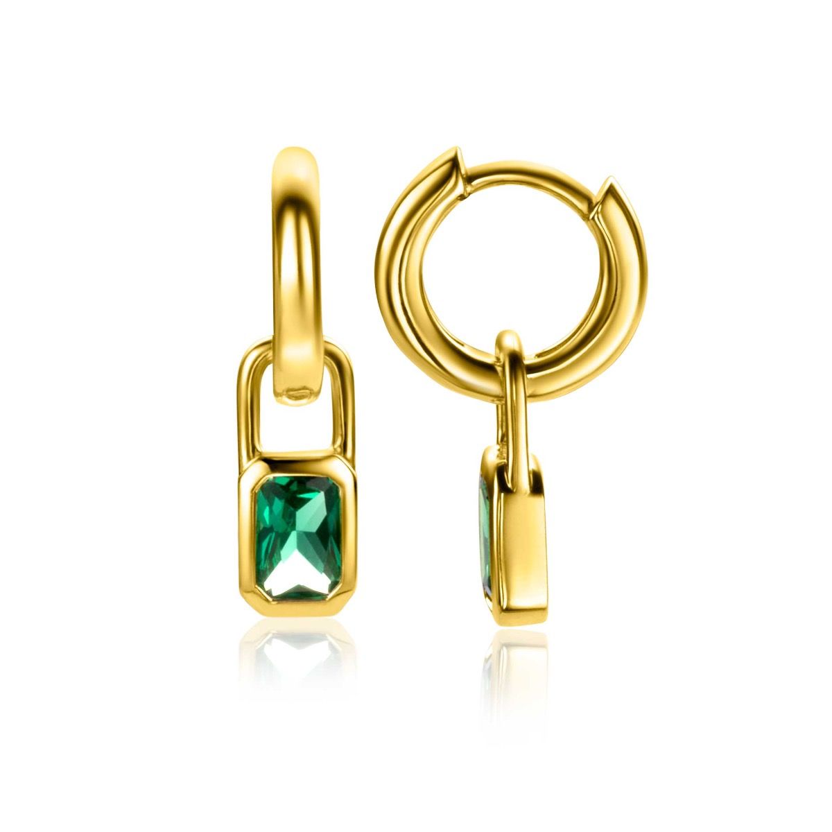 Boucles d'oreilles plaqué or Zich2307